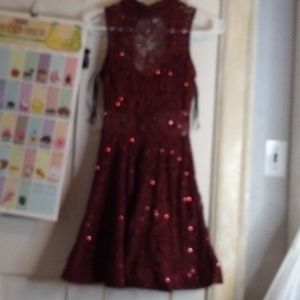 Women's Red/Burgundy Dethrone Royalty Dress